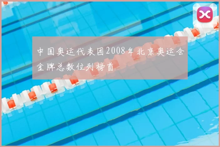 中国奥运代表团2008年北京奥运会金牌总数位列榜首